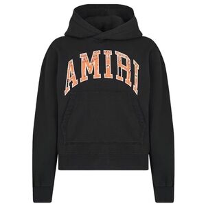 Amiri Bandana Applique Hoodie in Black Size XS Unisex